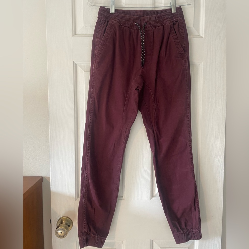 George Unisex Maroon Jogger Pants